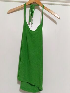 Aeropostale Green Halter Top Women's Medium